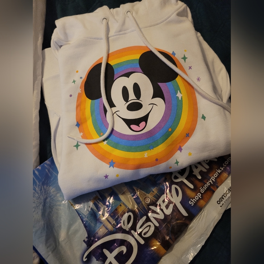 Disneyland Parks Pride Sweatshirt Hoodie XS Adult NWT